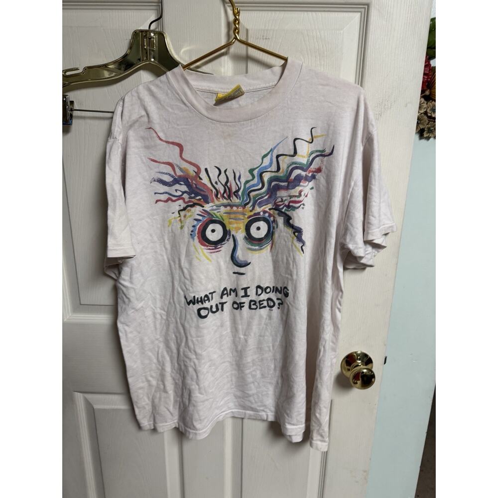 Vintage Lakestreet What Am I Doing Out Of Bed? Crewneck Shirt XL 90s Y2k 46w